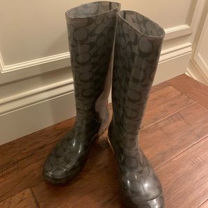 Coach rain boots